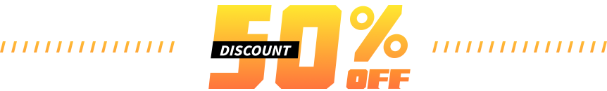 50% off