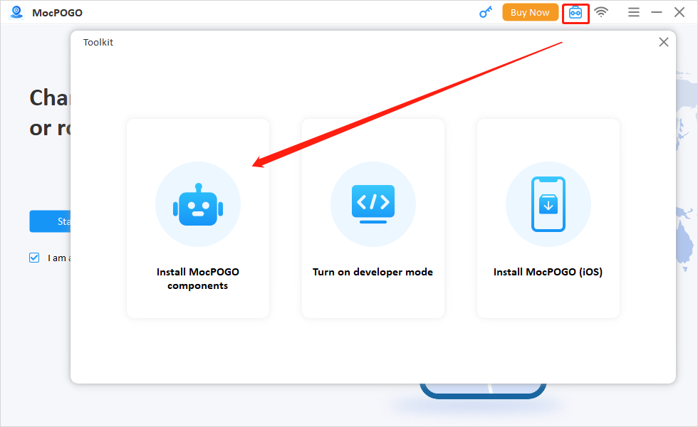 mocpogo install components
