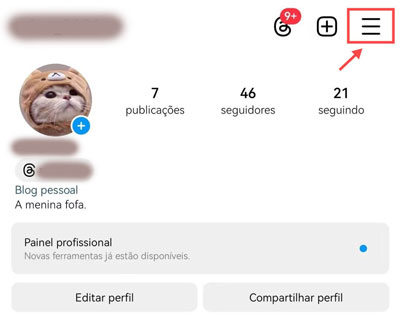 abre conta do Instagram celular