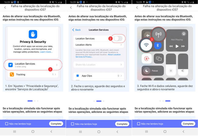 abre iOS configuração