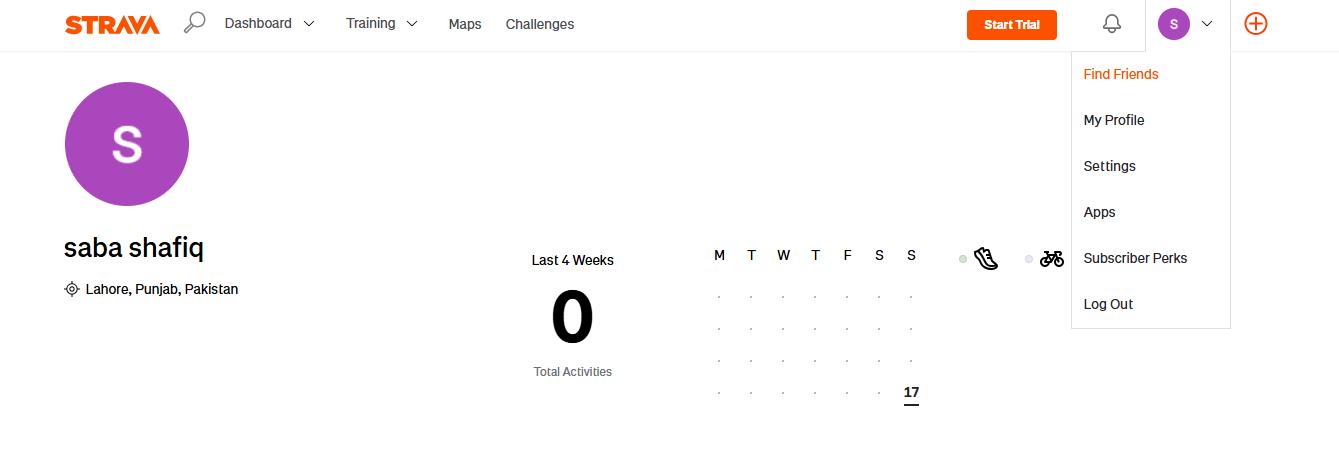 access strava settings