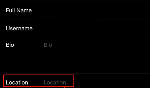 add location bereal