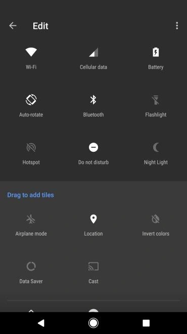 Adicionar Localização ao Menu de Configurações Rápidas