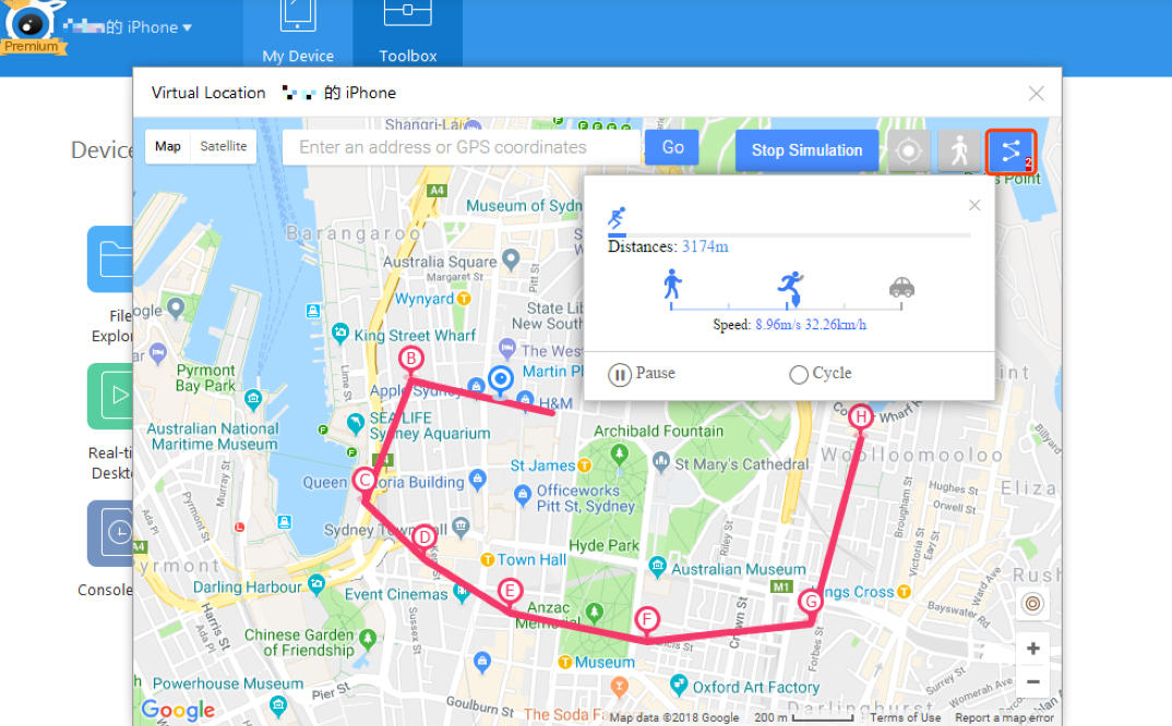 add pin to set routes