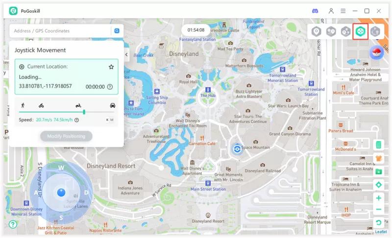 adjust walking speed on pogoskill
