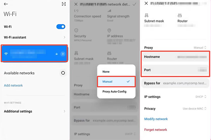Android プロキシサーバー ip アドレス 隠す