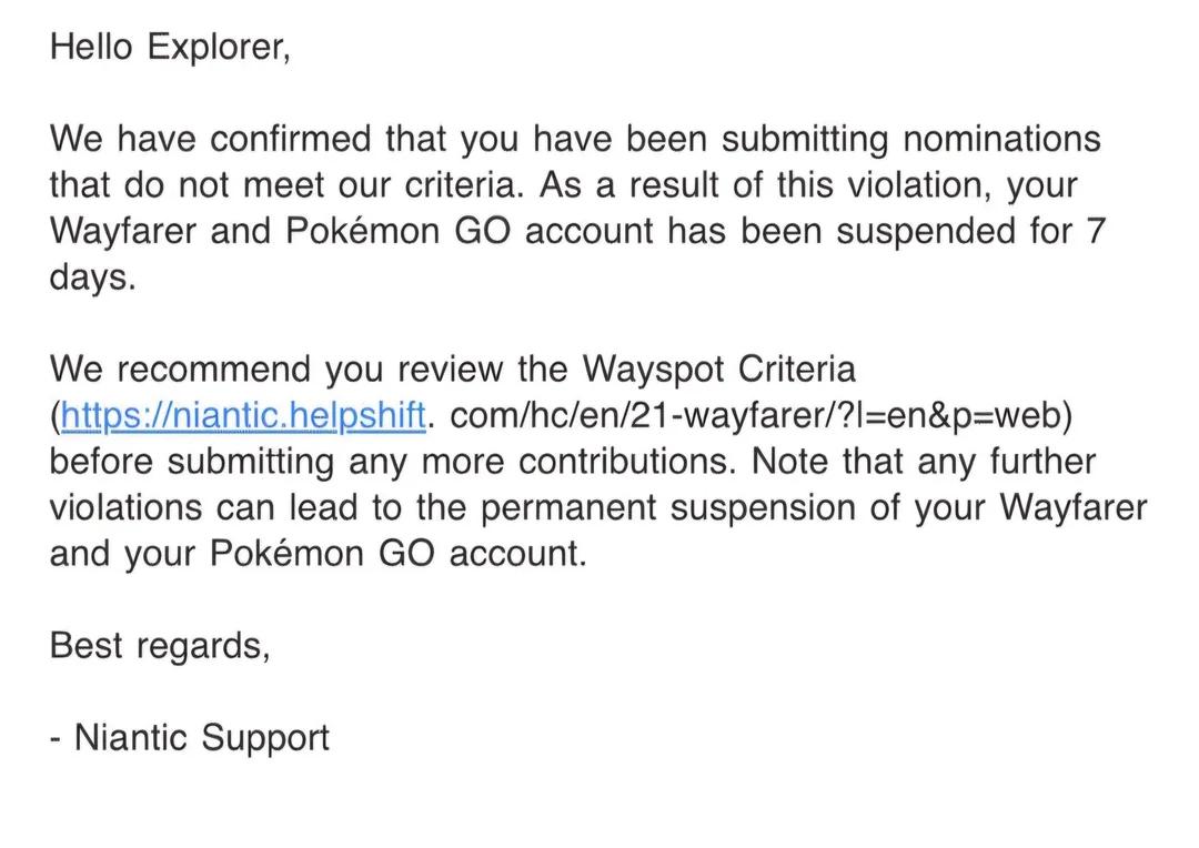 banned by niantic