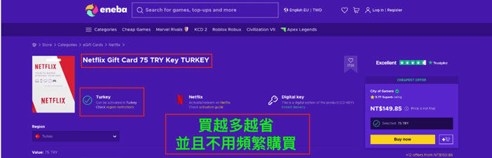 Netflix跨區土耳其