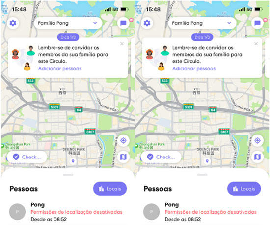 celular desconectado Life360