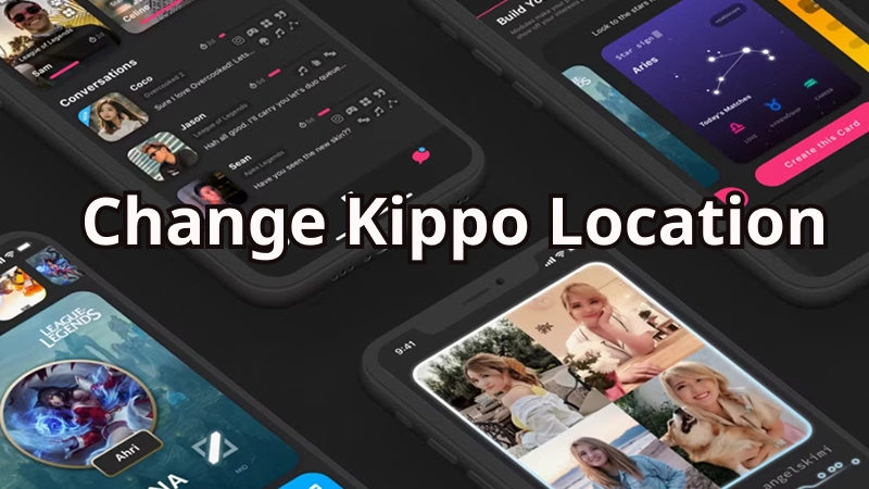 mudar localização no kippo