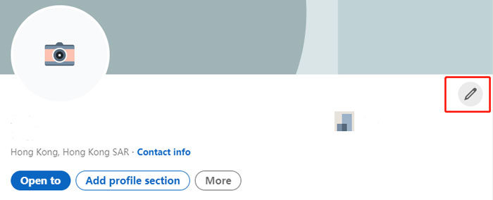 change location linkedin pc