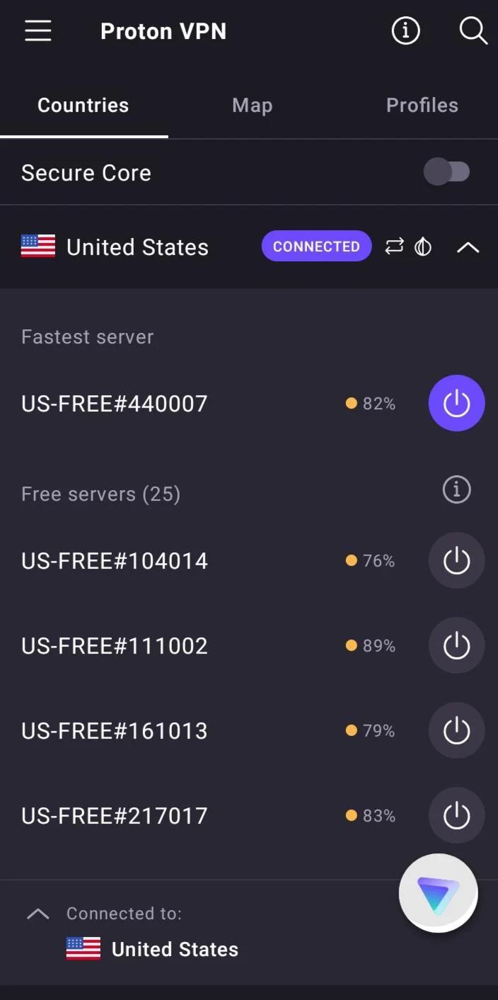 change the server to switch your ip address