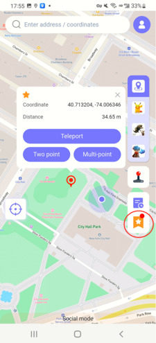 check favorite mocpogo android