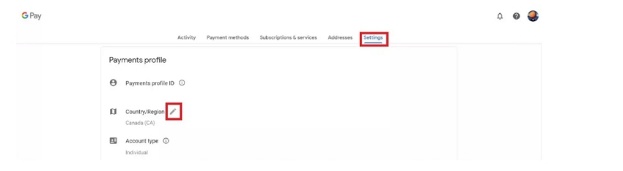 check for payment profile