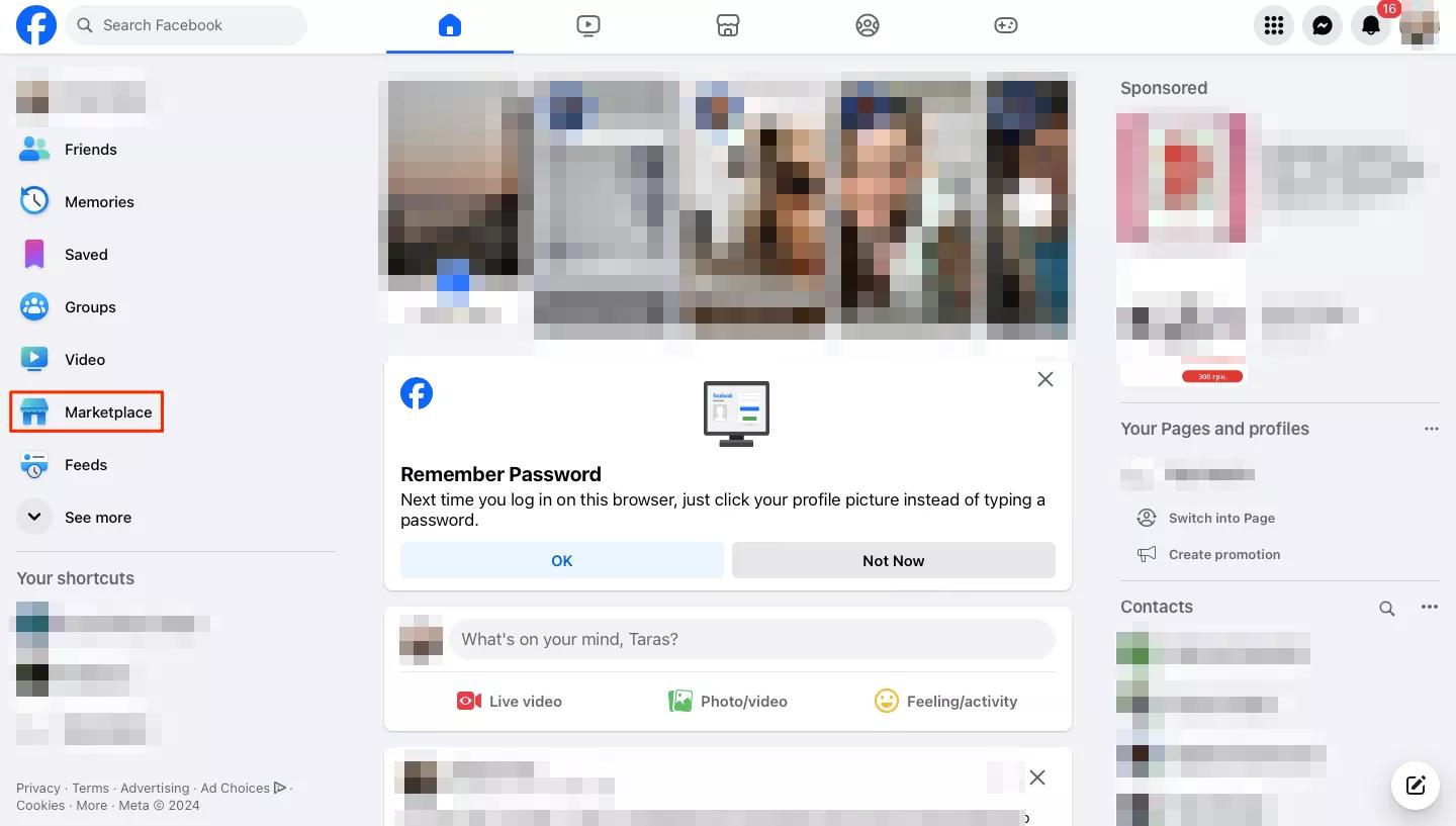 choose facebook marketplace