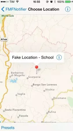 how to fake find my friends location