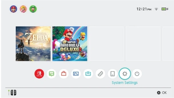 choose system settings