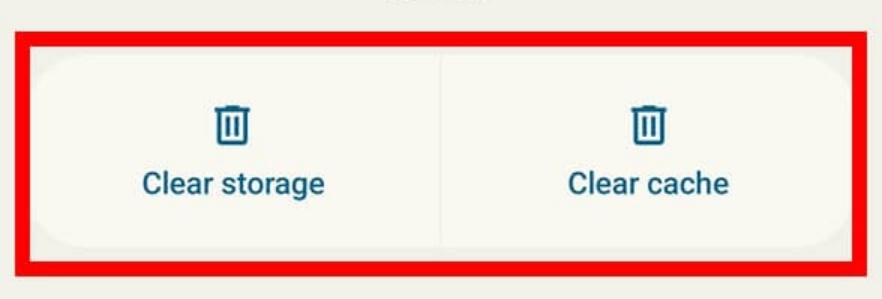 clear app cache and data