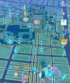 ポケストップをタップ