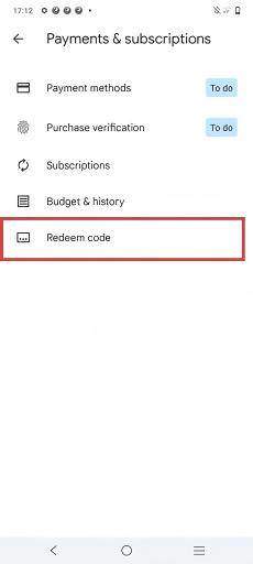tap redeem code