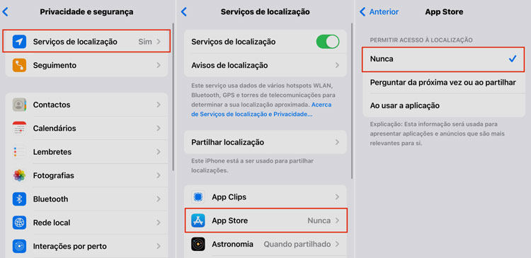 Como ativar localização no iPhone
