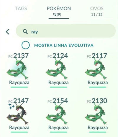 como encontrar Raquaza Pokemon Go