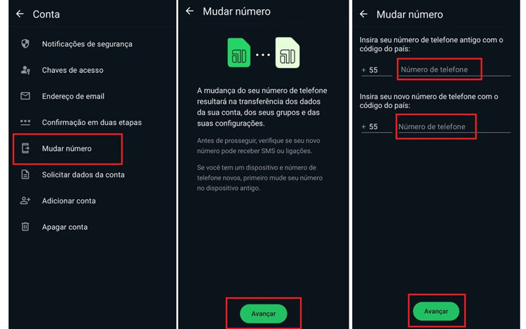 Como Mudar o Seu Número no WhatsApp