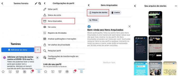 Como Ver Seus Próprios Stories Antigos no Facebook