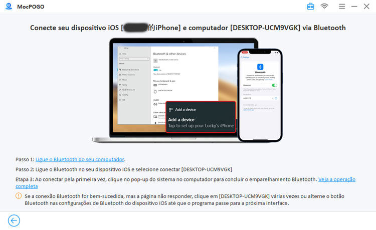 Modo Bluetooth MocPOGO