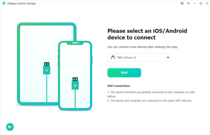 Conecte o iPhone ou Android PoKeep