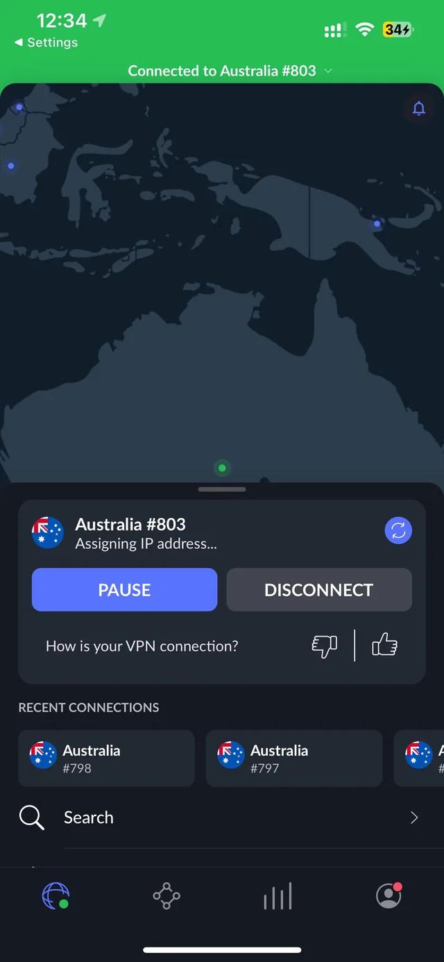 connect to the country nordvpn