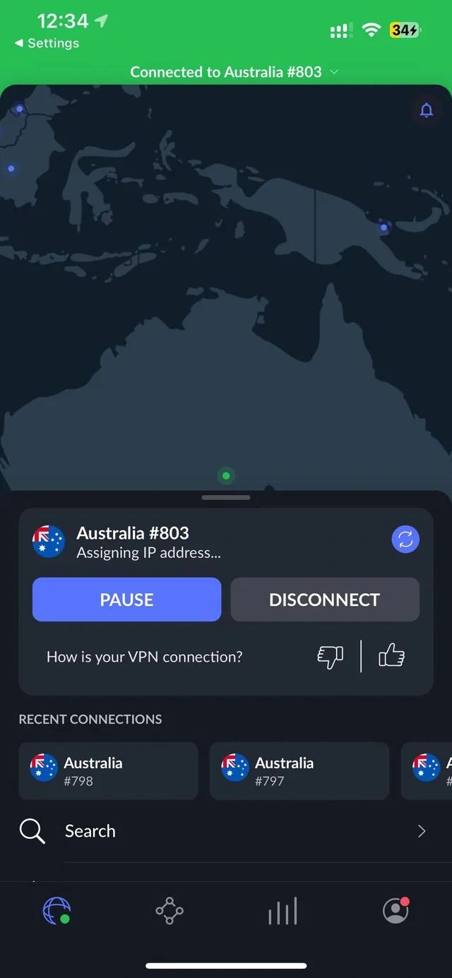 connect to the country nordvpn