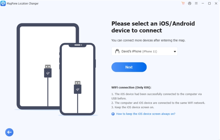 connect your device in magfone
