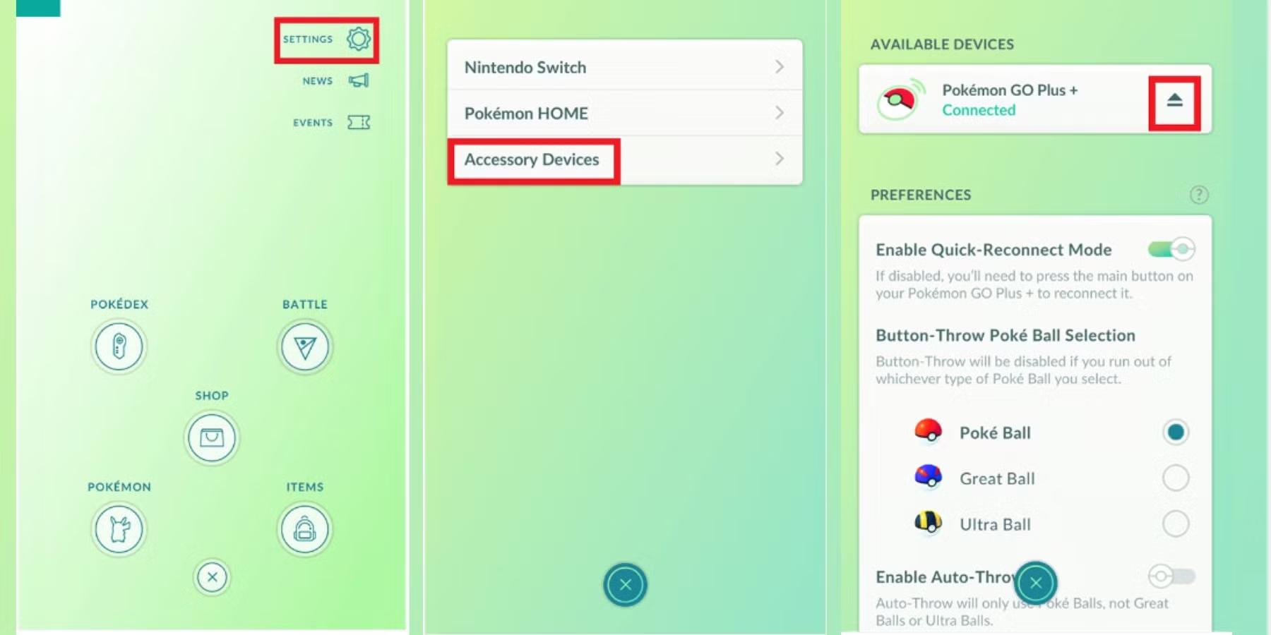 connect your device with pokemon app