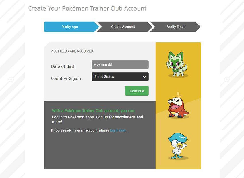 Super Guide: Pokémon Trainer Club Account