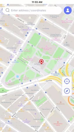 current location map