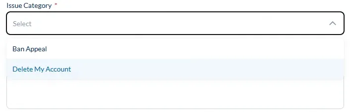 delete account via niantic website