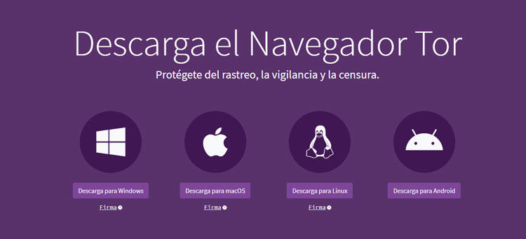 Usa el Navegador Tor