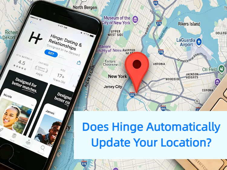 does hinge automatically update your location
