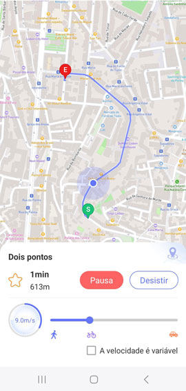 começar andar mocpogo android