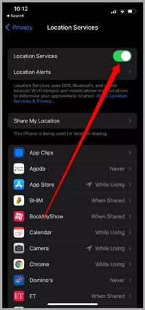 enable location iphone2