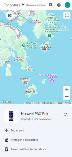 Encontre Meu Dispositivo com sucesso