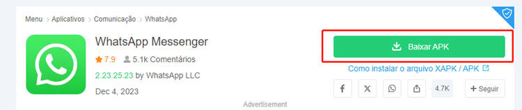 evite instalacoes via apk