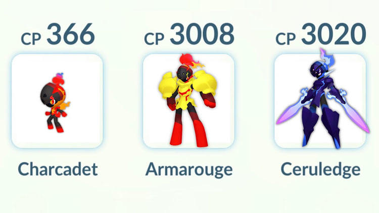 Evoluir Charcadet para Armarouge