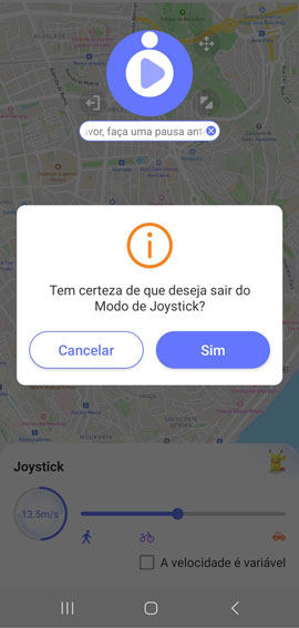 exit joystick mode android