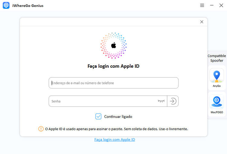 faça login com Apple ID