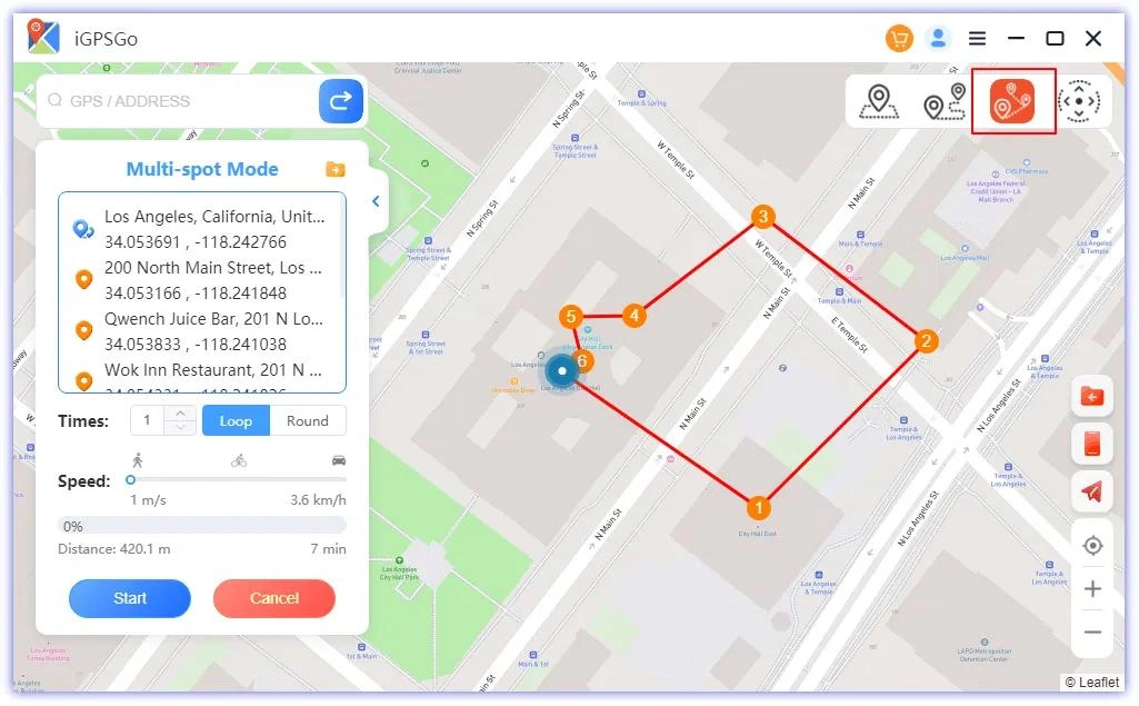 fake gps location igpsgo successfully