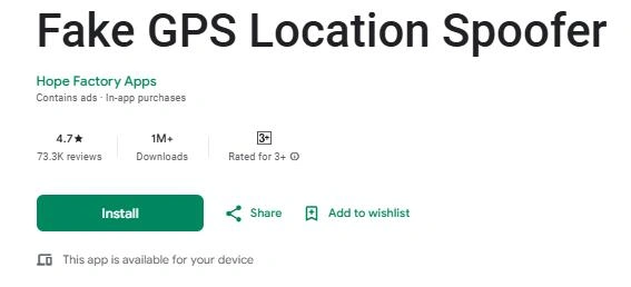 Fake GPS Location Spoofer
