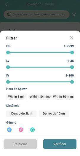 Filtre recursos de Pokemon MocPOGO for iOS