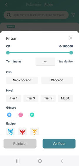 Filtre recursos de Reide MocPOGO for Android